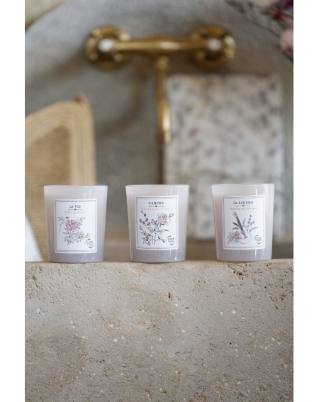 Trilogy of 3 candles "La Vie, l'Amour, La Bohème"