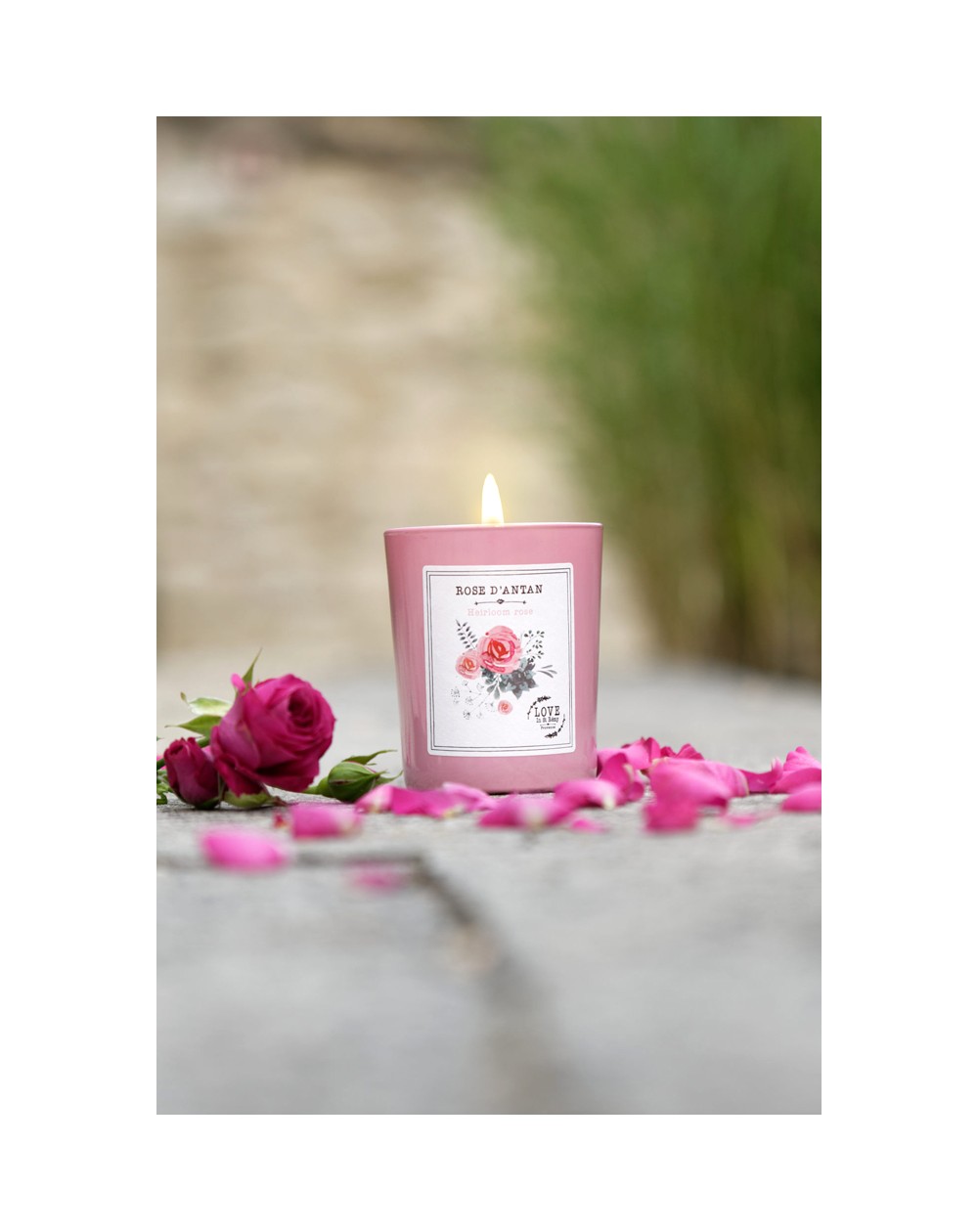 Bougie Gel Rose Romantique -  France