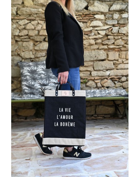 Sac XL noir La Vie, l’Amour, la Bohème